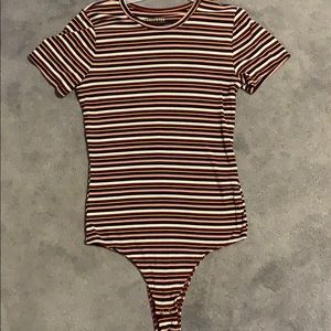 Striped Hollister body suit